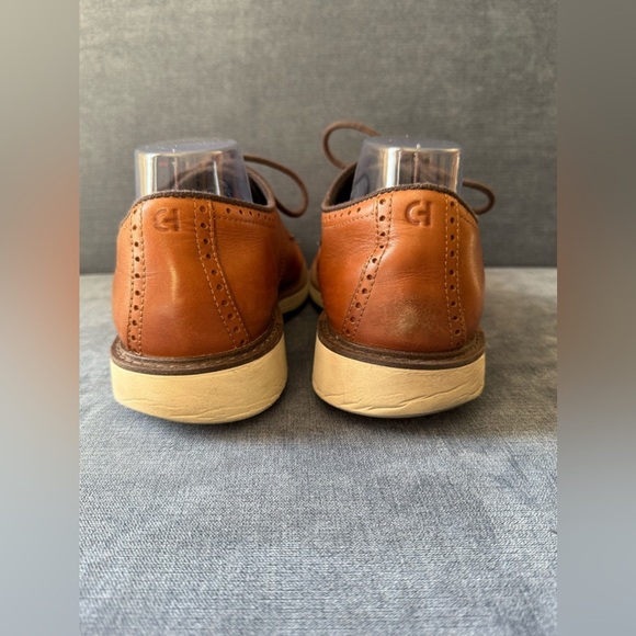 Cole Haan Men’s Go To Plain Toe Brown Leather Lace Up Oxfords 11M Dressy Career - Picture 5 of 8